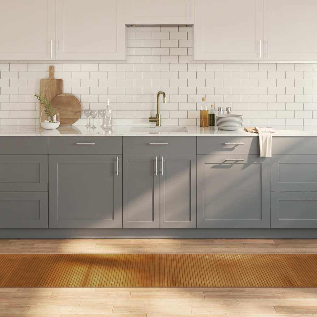 Tappeto Rettangolare Marrone 60x400 cm in Bambù | homemem39