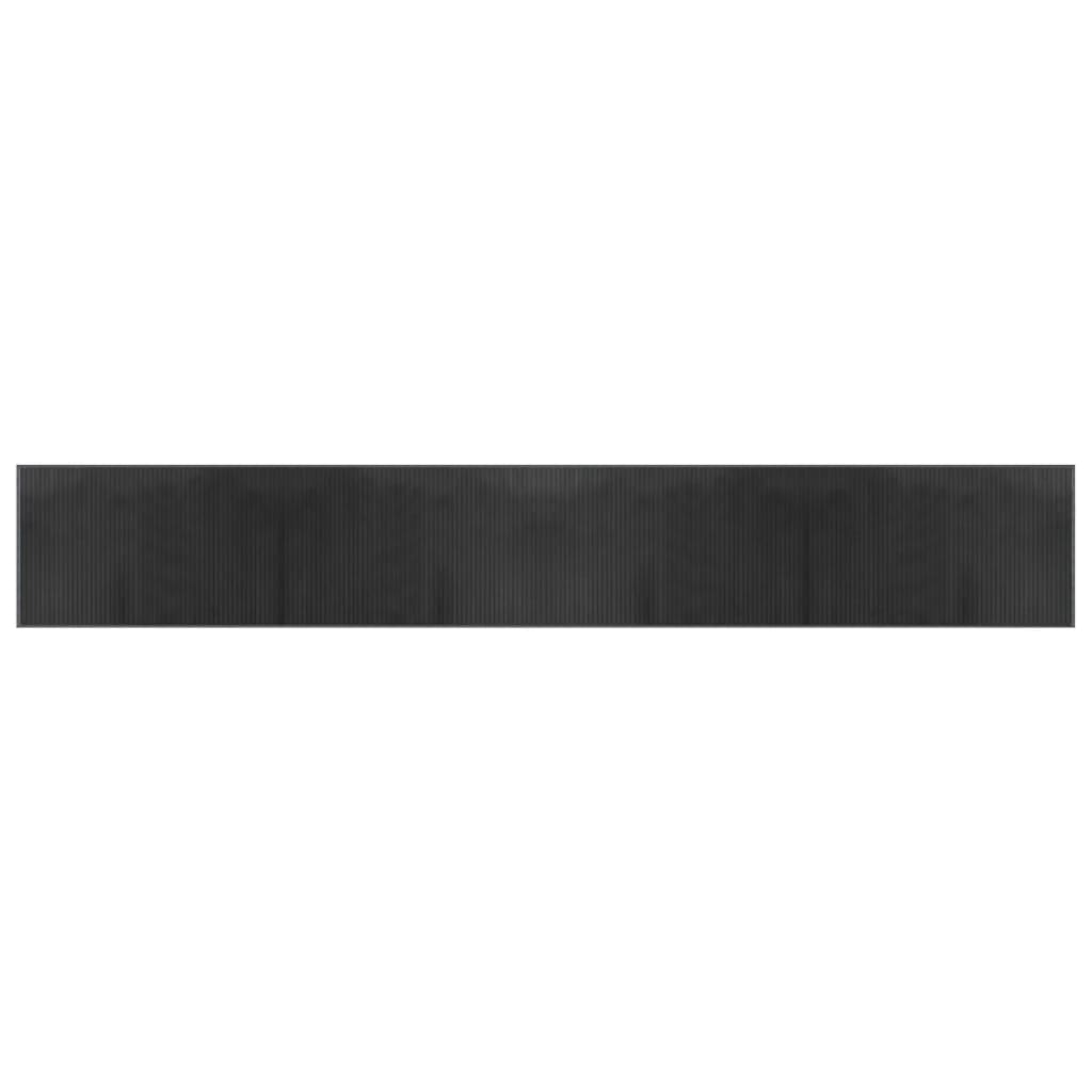 Tappeto Rettangolare Grigio 60x400 cm in Bambù - homemem39