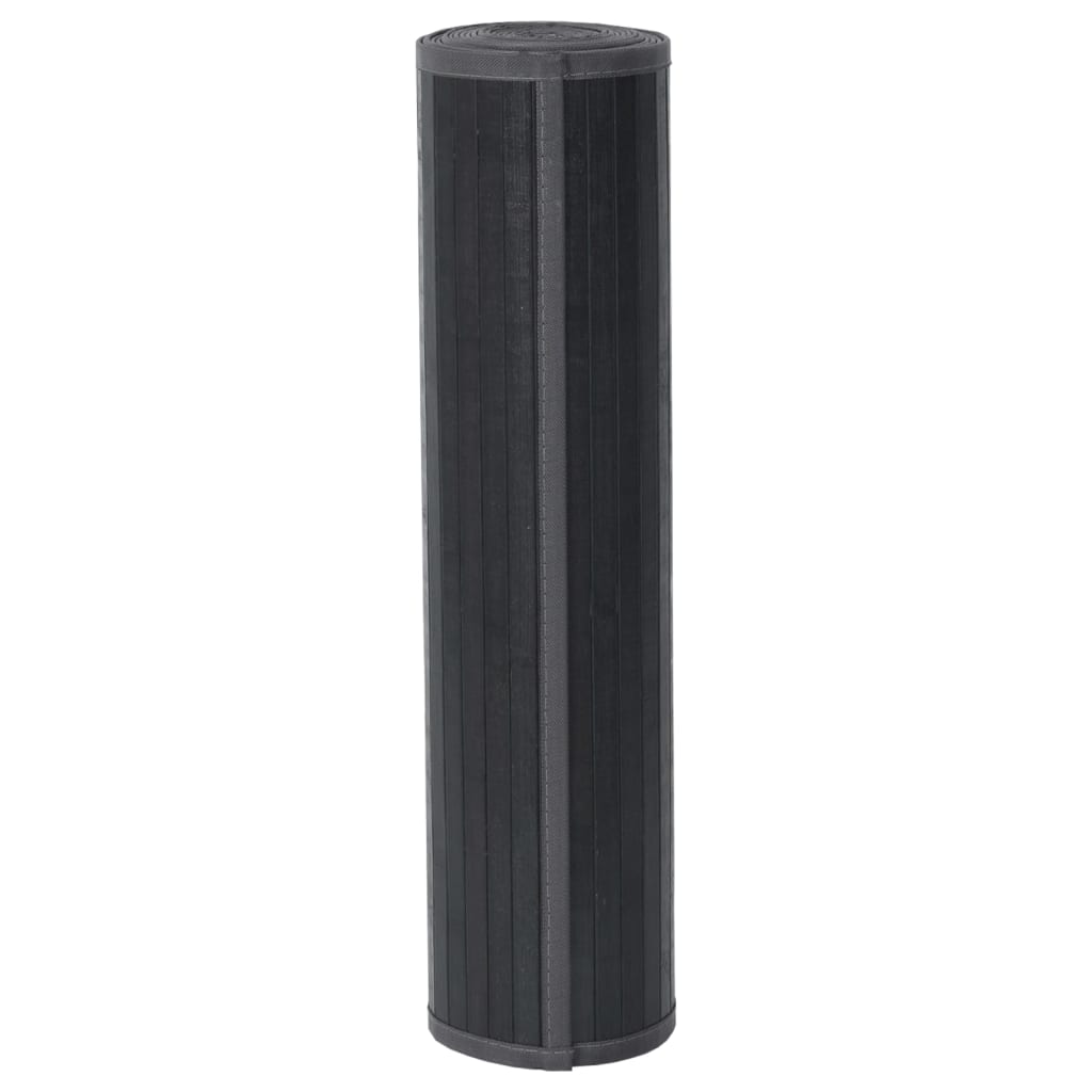 Tappeto Rettangolare Grigio 60x500 cm in Bambù