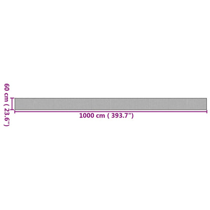 Tappeto Rettangolare Naturale 60x1000 cm in Bambù