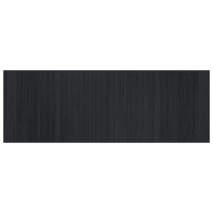 Tappeto Rettangolare Nero 70x200 cm in Bambù