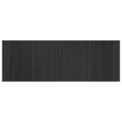 Tappeto Rettangolare Grigio 70x200 cm in Bambù