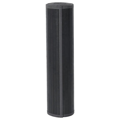 Tappeto Rettangolare Grigio 70x200 cm in Bambù