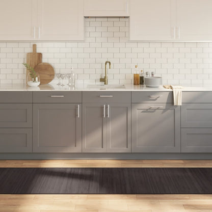 Tappeto Rettangolare Marrone Scuro 70x400 cm in Bambù - homemem39