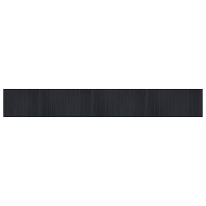 Tappeto Rettangolare Nero 70x500 cm in Bambù - homemem39