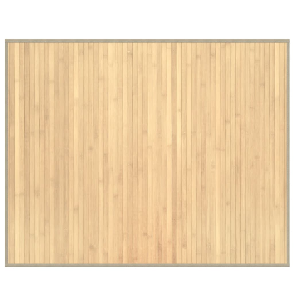 Tappeto Rettangolare Natura Chiaro 80x100 cm in Bambù | homemem39