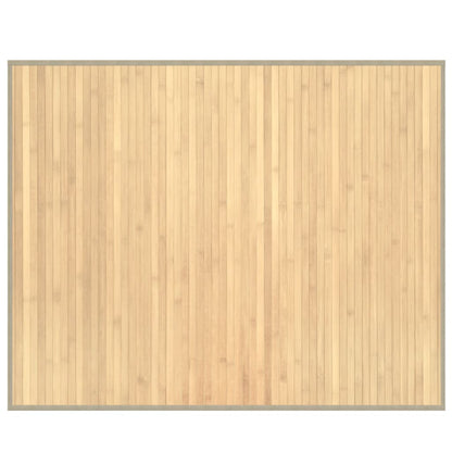 Tappeto Rettangolare Natura Chiaro 80x100 cm in Bambù | homemem39