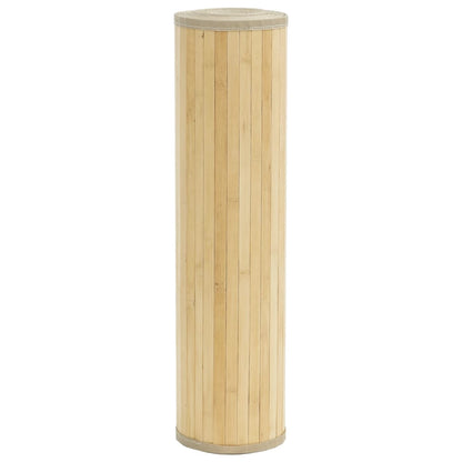 Tappeto Rettangolare Natura Chiaro 80x100 cm in Bambù | homemem39