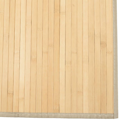 Tappeto Rettangolare Natura Chiaro 80x100 cm in Bambù | homemem39
