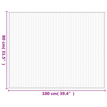 Tappeto Rettangolare Natura Chiaro 80x100 cm in Bambù | homemem39