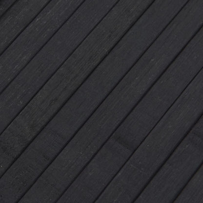 Tappeto Rettangolare Grigio 80x200 cm in Bambù