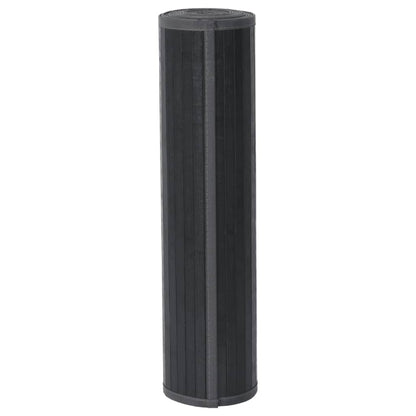 Tappeto Rettangolare Grigio 80x300 cm in Bambù