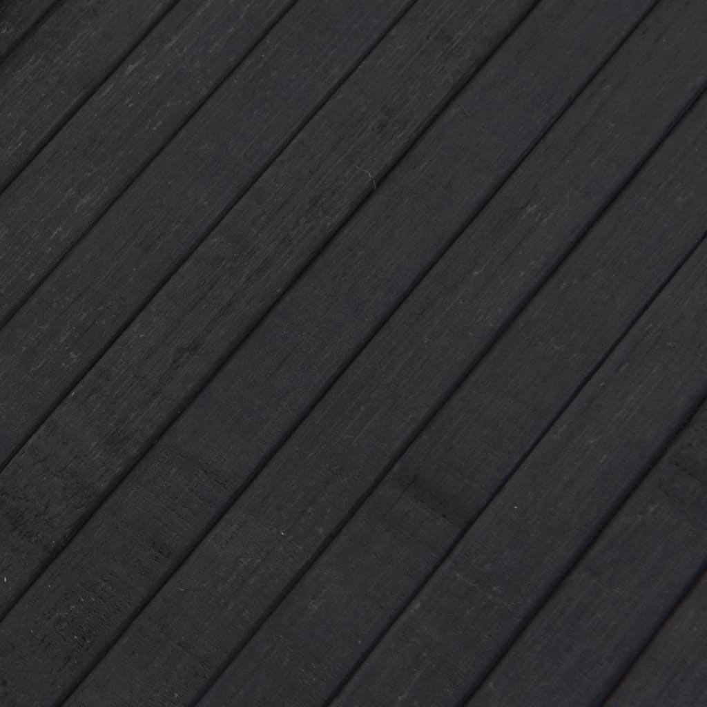 Tappeto Rettangolare Grigio 80x300 cm in Bambù