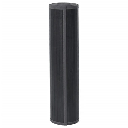 Tappeto Rettangolare Grigio 80x400 cm in Bambù - homemem39