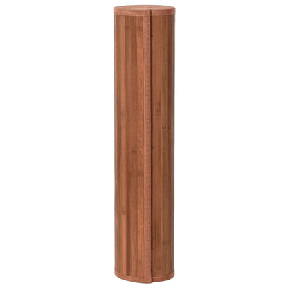 Tappeto Rettangolare Marrone 80x1000 cm in Bambù