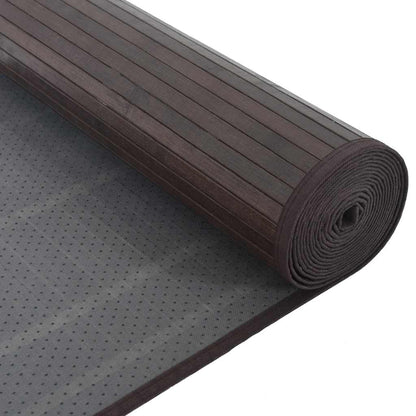 Tappeto Rettangolare Marrone Scuro 80x1000 cm in Bambù | homemem39