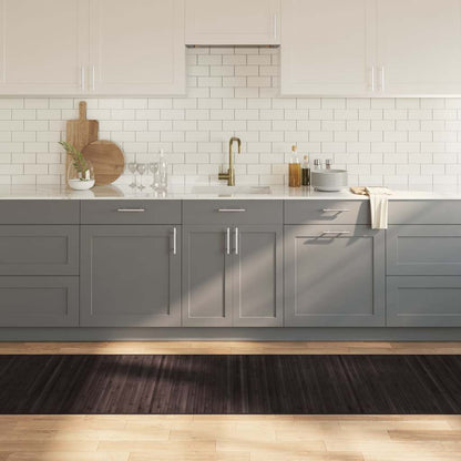 Tappeto Rettangolare Marrone Scuro 80x1000 cm in Bambù | homemem39