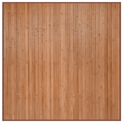 Tappeto Quadrato Naturale 100x100 cm in Bambù