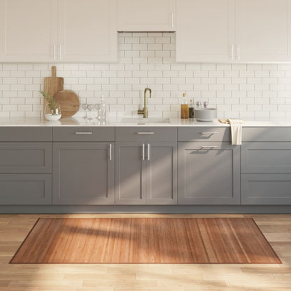 Tappeto Rettangolare Naturale 100x200 cm in Bambù