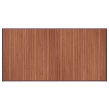 Tappeto Rettangolare Marrone 100x200 cm in Bambù