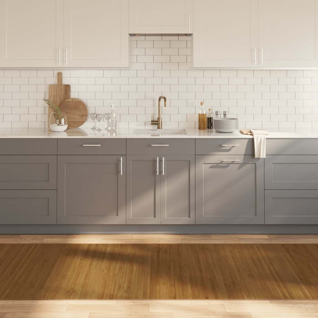 Tappeto Rettangolare Marrone 100x300 cm in Bambù | homemem39