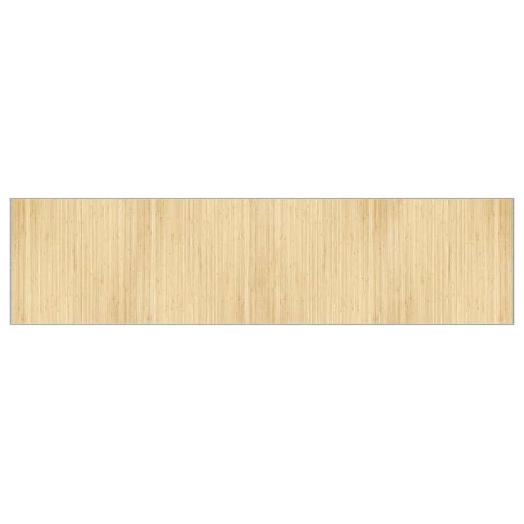 Tappeto Rettangolare Natura Chiaro 100x400 cm in Bambù | homemem39