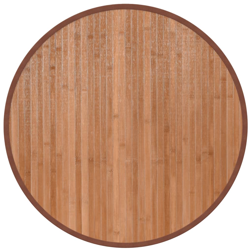 Tappeto Rotondo Naturale 60 cm in Bambù