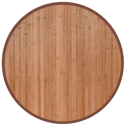 Tappeto Rotondo Naturale 60 cm in Bambù