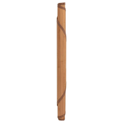 Tappeto Rotondo Naturale 60 cm in Bambù