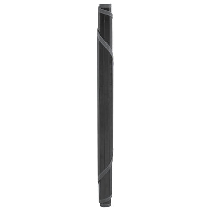 Tappeto Rotondo Grigio 60 cm in Bambù