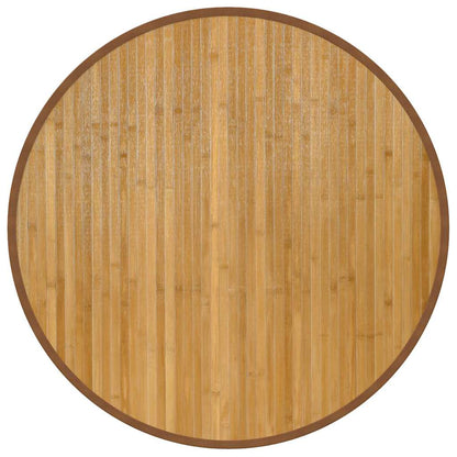 Tappeto Rotondo Naturale 80 cm in Bambù | homemem39