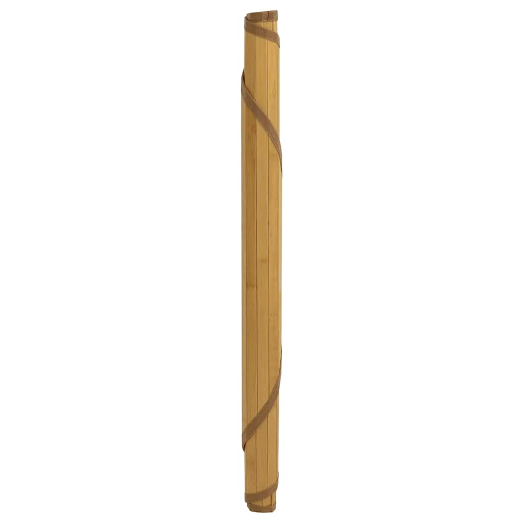 Tappeto Rotondo Naturale 80 cm in Bambù | homemem39