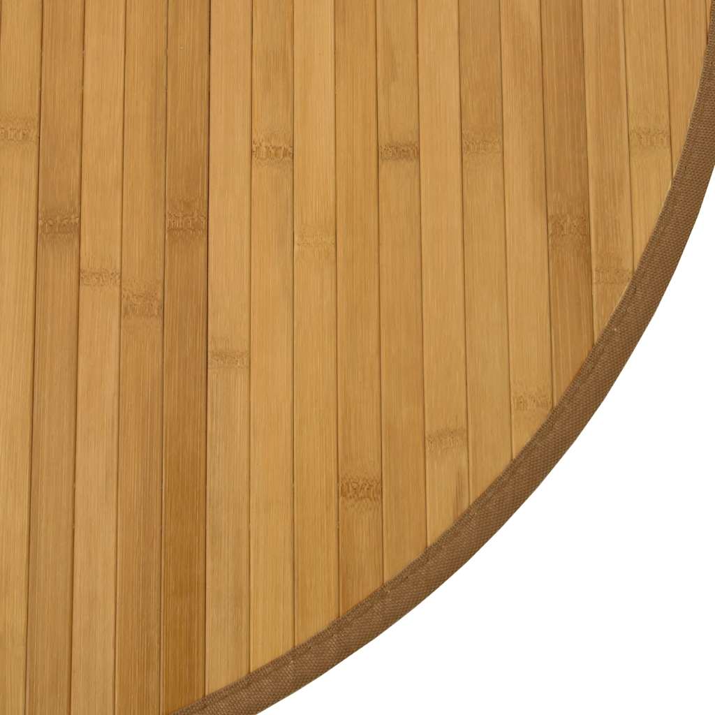 Tappeto Rotondo Naturale 80 cm in Bambù | homemem39