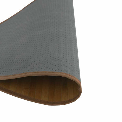 Tappeto Rotondo Marrone 80 cm in Bambù | homemem39