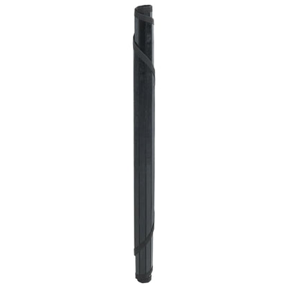 Tappeto Rotondo Nero 100 cm in Bambù | homemem39