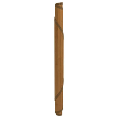 Tappeto Rotondo Marrone 100 cm in Bambù | homemem39