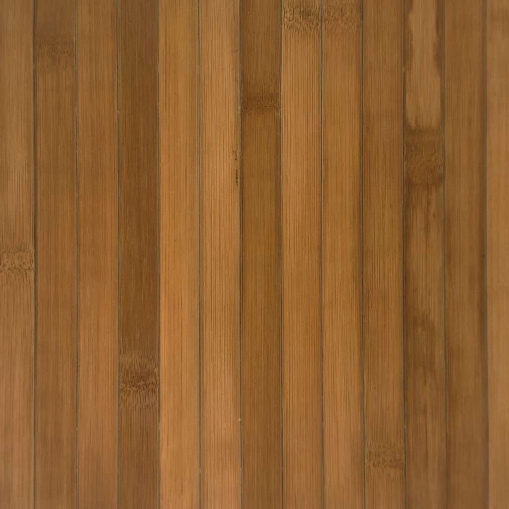 Tappeto Rotondo Marrone 100 cm in Bambù | homemem39