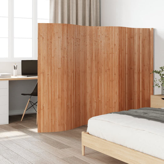 Natural Room Divider 165x400 cm in Bamboo