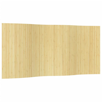 Light Natural Room Divider 165x400 cm in Bamboo