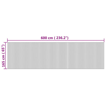Divisorio Ambienti Naturale 165x600 cm in Bambù - homemem39