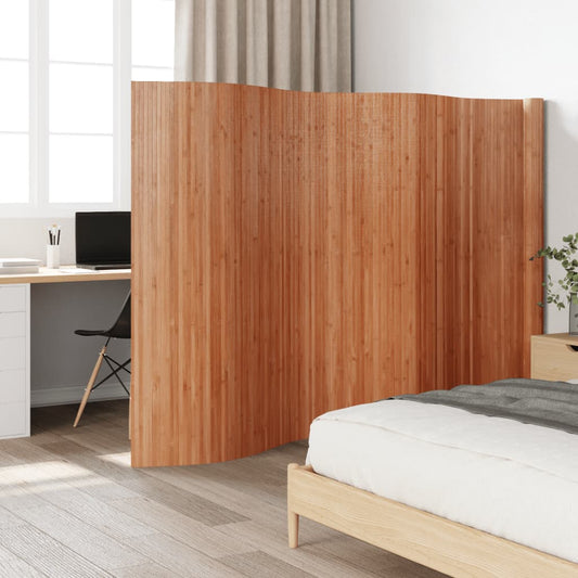Brown Room Divider 165x600 cm in Bamboo