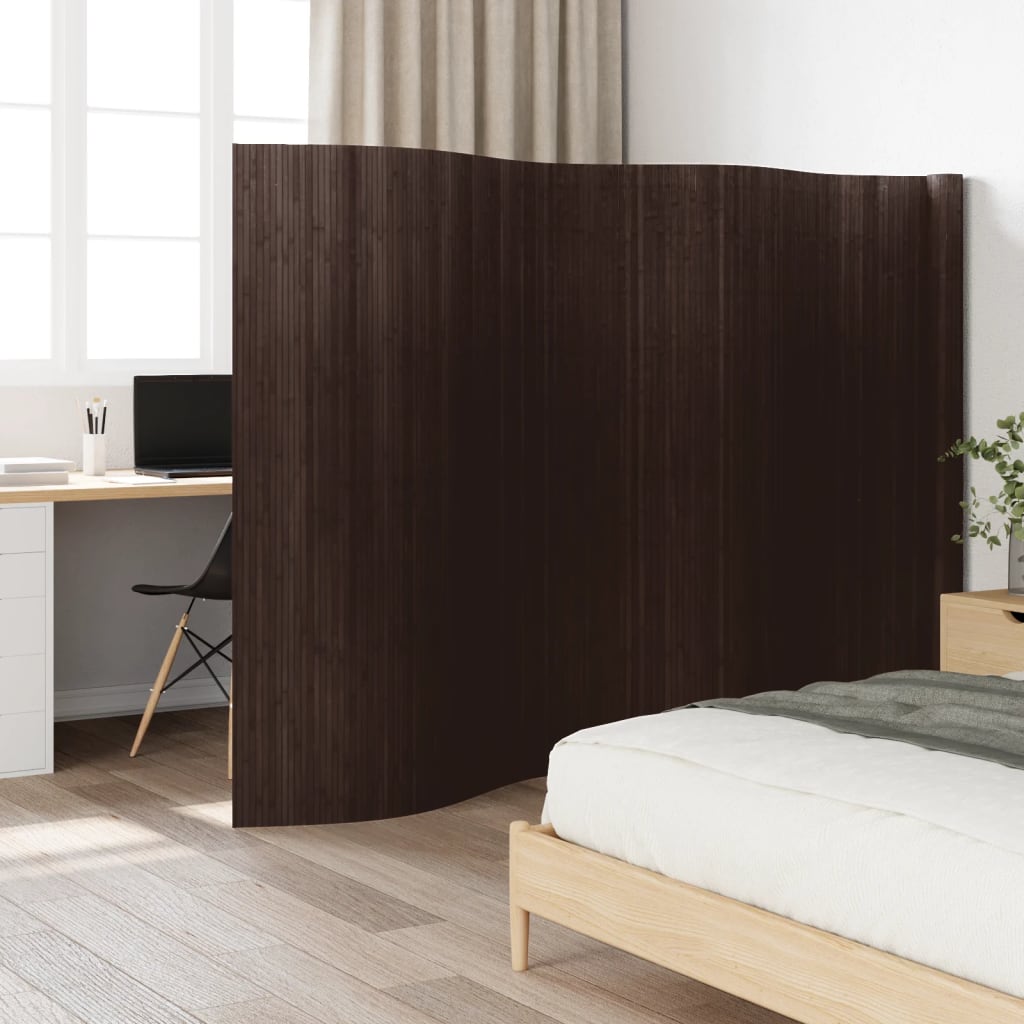 Divisorio Ambienti Marrone Scuro Larghezza 600 cm Altezza 165 cm in Bambù | homemem39