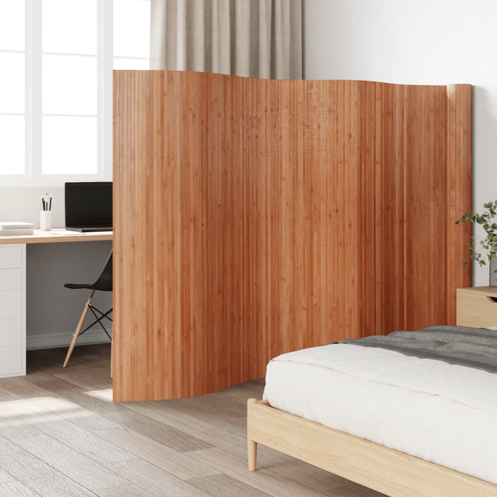 Brown Room Divider 165x800 cm in Bamboo