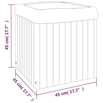 Fioriera da Giardino 45x45x45 cm in Legno Massello di Acacia