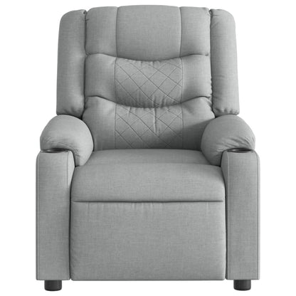 Poltrona Reclinabile in Tessuto Grigio Chiaro | homemem39