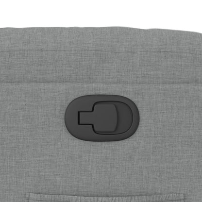 Poltrona Reclinabile in Tessuto Grigio Chiaro | homemem39