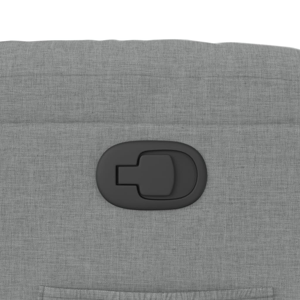 Poltrona Reclinabile in Tessuto Grigio Chiaro - homemem39