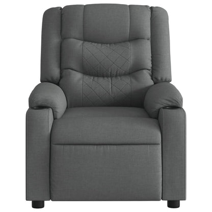 Poltrona Reclinabile in Tessuto Grigio Scuro | homemem39