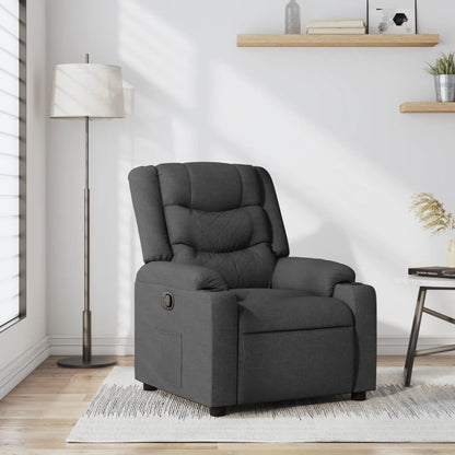 Poltrona Reclinabile in Tessuto Grigio Scuro | homemem39