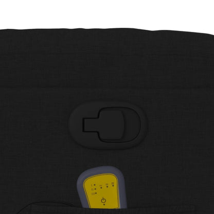 Poltrona Massaggiante Reclinabile Nera in Tessuto - homemem39